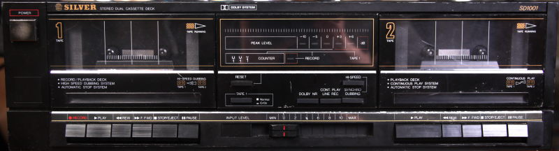 Vista frontal del cassette Silver SD1001