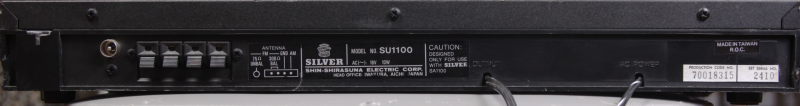 Vista trasera del sintonizador Silver SU1100